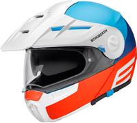 Schuberth E1 Cut, casque à bascule XS (52/53) Bleu Mat/Blanc/Orange Bleu Mat/Blanc/Orange