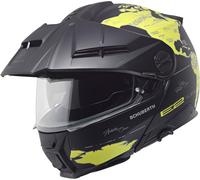 Schuberth E2 Atlas Casque modulable Adventure, noir/jaune, Taille XXXL (65)
