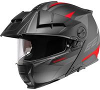 Schuberth E2 Defender Casque, Noir mat/rouge, Taille XS (53)