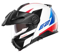 SCHUBERTH E2 Defender White Casque Modulable Noir/Blanc/Bleu/Rouge 53 unisex
