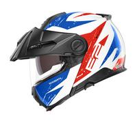 Schuberth E2 Explorer Casque, blanc-rouge-bleu, taille XL pour homme