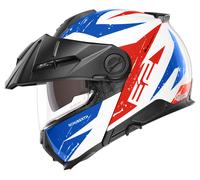 Schuberth E2 Explorer, casque à bascule XL (60/61) Blanc/Rouge/Bleu Blanc/Rouge/Bleu