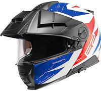 Schuberth E2 Explorer Casco (Blue/Red/White,XL (61))