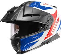 Schuberth E2 Explorer Casque, bleu/rouge/blanc, Taille S (55)