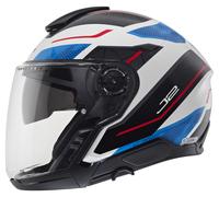 Schuberth J2 Sigma Casque jet, blanc-rouge-bleu, taille M pour homme