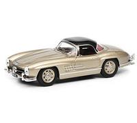 Schuco 450258800 450258800-MB 300 SL Champagne 1:43 Voiture Miniature, Or