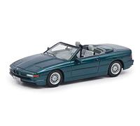 Schuco 450915000 BMW 850 Ci, Cabriolet, intérieur Gris, échelle 1:43, résine édition limitée 500, Vert métallisé