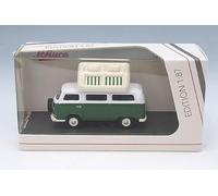 Schuco Bus de Camping VW T2 1:87 - Modèle de Voiture Diecast de qualité supérieure à l'échelle 1:87 - Modèle de Voiture à Collectionner - H0