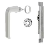 Schüco Kit de réparation pour poignée de transmission - Rosace RAL9010 - Fenêtre en aluminium (DIN gauche) 223285