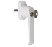 Schüco Poignée de fenêtre Schüco verrouillable blanc | Protection anti-effraction avec résistance 100 nm | Qualité du fabricant de la marque