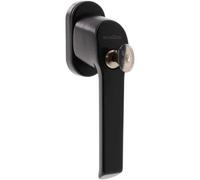 SCHÜCO Poignée de fenêtre verrouillable noire | Poignée de fenêtre verrouillable 100 NM de couple | Clé à fermeture identique | Protection anti-effraction du fabricant de marque Schüco