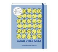 Schülerkalender 2026/2027 Good Vibes Only: Terminplaner Softcover
