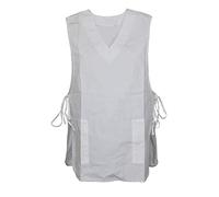 Schuerzenfabrik Chasuble Tunique Tablier en coton/polyester, Blanc À nouer, XXXL