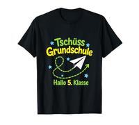 Schüss Grundschule, Hallo 5. Classe Papierflieger T-Shirt