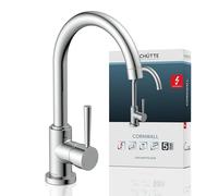 SCHÜTTE Mitigeur d'évier avec bec verseur rond CORNWALL Chrome