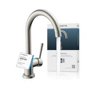 SCHÜTTE 79126 Robinet de cuisine CORNWALL, Robinet de cuisine orientable à 360°, Mitigeur d'évier avec mitigeur, Mitigeur d'évier de cuisine aspect inox, aspect inox
