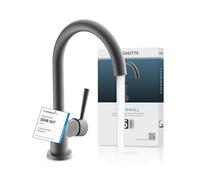 Schuette Robinet d'évier CORNWALL 79162 économie d'énergie pivotant 360° Graphite mat