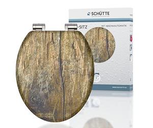 Schütte 80124 Solid Wood Abattant WC, Motif