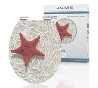 Schütte 80541 Red Starfish abattant WC, Motif