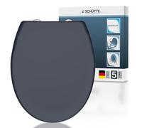 Schütte Abattant WC avec système d'abaissement Automatique, certifié TÜV, Couvercle de Toilette Amovible en matériau incassable, Montage Facile grâce au gabarit de Montage, Couvercle de Toilette et