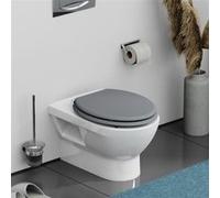 Schütte Abattant WC en MDF SPIRIT GREY avec frein de chute, gris mat, emballage brun e-commerce Gris G