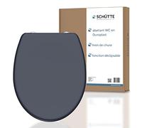 Schütte Abattant WC ANTHRAZIT en Duroplast avec frein de chute et détachable, anthracite, emballage brun e-commerce
