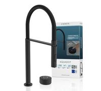 SCHÜTTE Aquadot Robinet d'évier numérique avec contrôle intelligent, robinet moderne pour la cuisine avec tuyau doux au toucher, noir