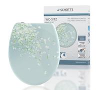 SCHÜTTE - Flower in the Wind - 82381 - Abattant WC en Duroplast avec système d'abaissement automatique et fonction détachable, compatible avec la majorité des cuvettes WC