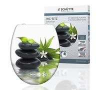 SCHÜTTE - Jasmin - 82367 - Abattant WC en Duroplast avec système d'abaissement automatique et fonction détachable, compatible avec la majorité des cuvettes WC