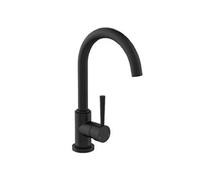 Schuette Mitigeur d'évier Cornwall 79169, monocommande basse pression bec haut pivotant 360° Noir