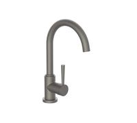SCHÜTTE 79162 Robinet Cornwall avec Fonction d'économie d'énergie et pivotant à 360 Double évier Graphite Mat
