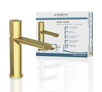 Schütte New York 33617 Robinet de lavabo avec bonde et valve pop-up Doré