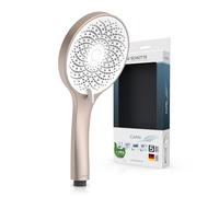 SCHÜTTE Pommeau de douche Capri avec technologie de jet de velours | Pommeau de douche avec plus de 300 buses et 3 types de jet réglables | Pommeau de douche anticalcaire pour la douche | Rose