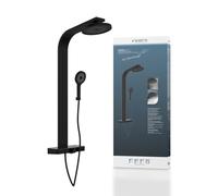 SCHÜTTE Ensemble de Douche avec Bac Thermostatique Baignoire Salle de Bain vidaX