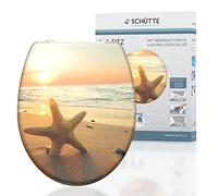 SCHÜTTE - Sea Star - 82373 - Abattant WC en Duroplast avec système d'abaissement automatique et fonction détachable, compatible avec la majorité des cuvettes WC