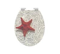 SCHÜTTE Siège Brillant avec Fermeture en Douceur RED STARFISH MDF Cuvette G