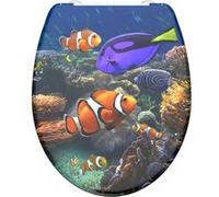 SCHÜTTE Siège de Toilette avec Fermeture en Douceur SEA LIFE Imprimé Abattant G
