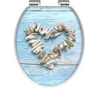 SCHÜTTE Siège de Toilette Brillant avec Fermeture en Douceur MDF Abattant WC G