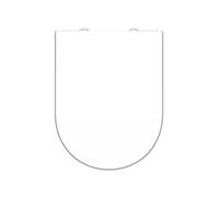 SCHÜTTE Siège de Toilette Duroplast WHITE Forme en D Abattant WC Cuvette