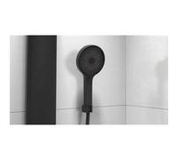 SCHÜTTE Samoa Rain 60576 Panneau de douche avec étagère en verre thermostatique et système de douche avec technologie innovante de rayonnement en velours, ensemble de douche (douche à effet pluie avec