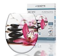 SCHÜTTE - Wellyness - 82376 - Abattant WC en Duroplast avec système d'abaissement automatique et fonction détachable, compatible avec la majorité des cuvettes WC