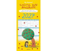 Schüttel den Apfelbaum - der Familienplaner zur beliebten Mitmachbuchreihe von Nico Sternbaum - Monats-Wandkalender 2027 zum Aufhängen, mit ... "Wink dem Wal", "Kitzel den Kakadu" und mehr