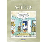 Schütze 2026: Sternzeichenkalender-Cartoonkalender als Wandkalender im Format 19 x 24 cm.