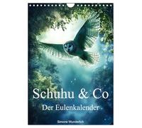 Schuhu & Co - Le calendrier des hiboux, Version française (Calendrier mural 2026 DIN A4 portrait), Calendrier CALVENDO mensuel