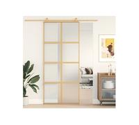 Porte Coulissante Aluminium et Verre ESG 102,5x205 cm Suspendue Maison vidaXL