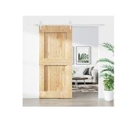 vidaXL Porte coulissante et kit de quincaillerie 100x210 cm pin massif