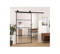 vidaXL Porte coulissante et kit de quincaillerie 102,5x205cm Verre ESG