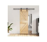 Schuifdeur met beslag 70x210 cm massief grenenhout3202969