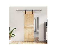 Schuifdeur met beslag 70x210 cm massief grenenhout3202971