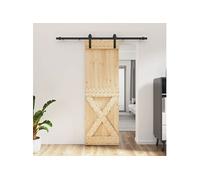 Schuifdeur met beslag 70x210 cm massief grenenhout3202979